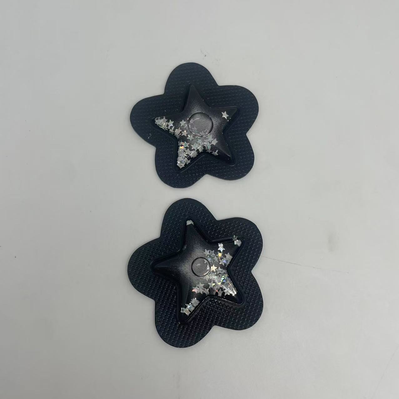五角星tpuPVC吸塑立体注油充气标流沙油包 适用于鞋饰服饰辅料