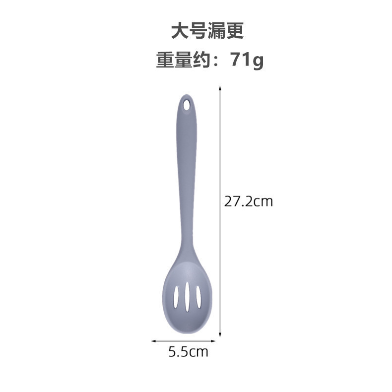 一体式硅胶勺子FDA全包密勺汤勺搅拌密更搅拌沙拉勺更汤匙现货供|undefined