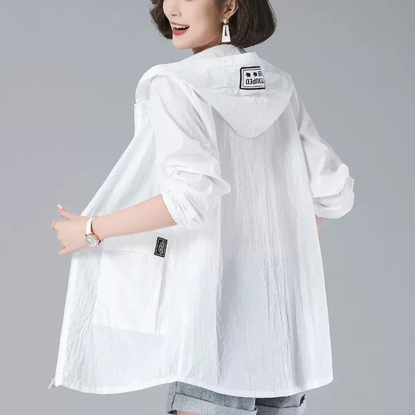 White, long, mid-length