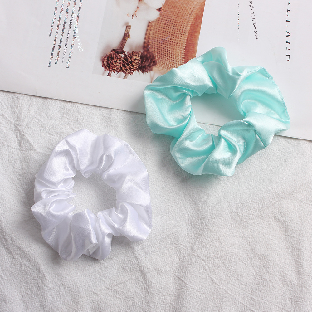Large Satin Hair Scrunchie For Women Elegant Hair Accessory_voghion.com