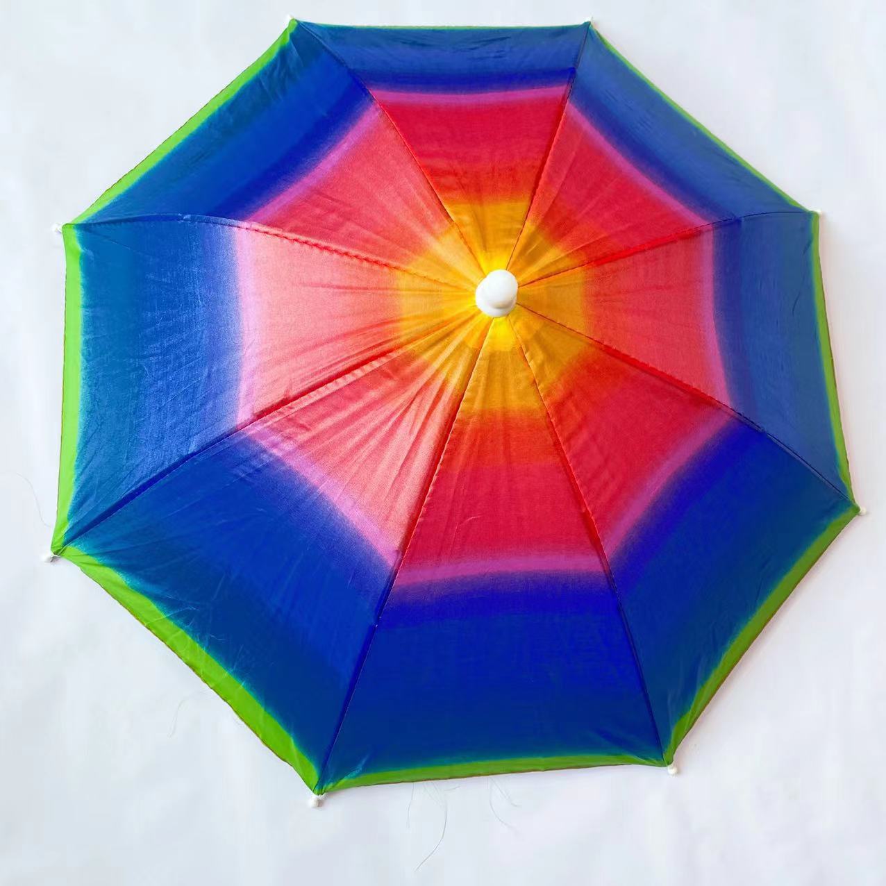 (Wholesale), umbrella, travel rainbow hat, on elastic band 2