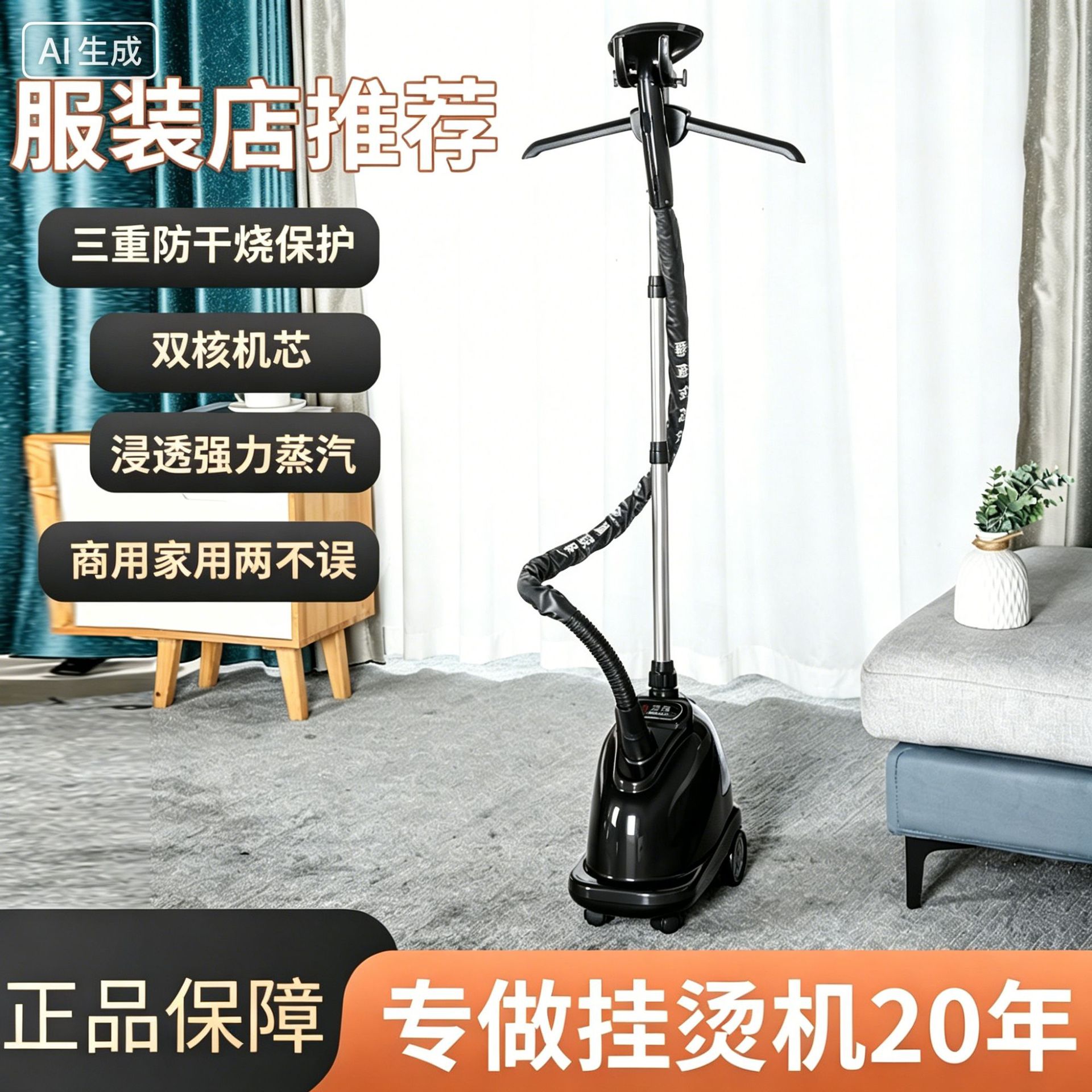 Gu Yi 휴대용 수직 고출력 의류 다림질 기계 가정용 의류 다림질 기계 상업용 의류 매장 추천 스팀