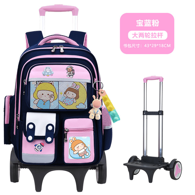 2026 nueva mochila escolar de tirón para estudiantes de primaria 23456 grados mochila de hombro