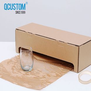 Honeycomb Set Honeycomb Buffer Paper Tape Box Grid Mesh Tear Paper Filling Paper Express Wrapping Paper Manufacturers