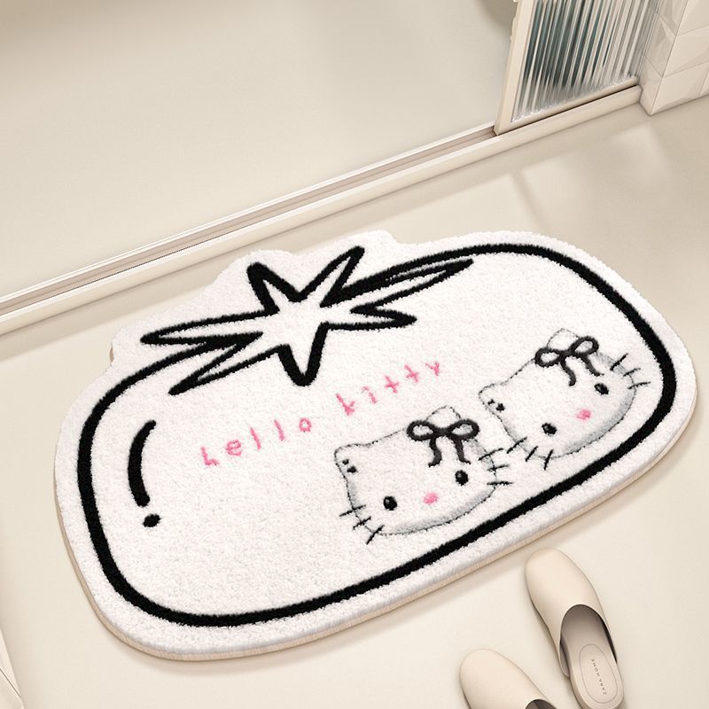 漫画のケイティ猫はカシミヤのマットのように吸水滑り止めの浴室の入り口のマットが家に入ると玄関マットの現物を管理しやすい|undefined