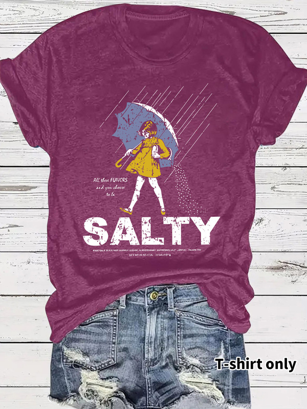 ヨーロッパとアメリカのTシャツ半袖塩味表現パック女の子傘クロスボーダー夏ラウンドネック既製トップス女性対外貿易注文|undefined