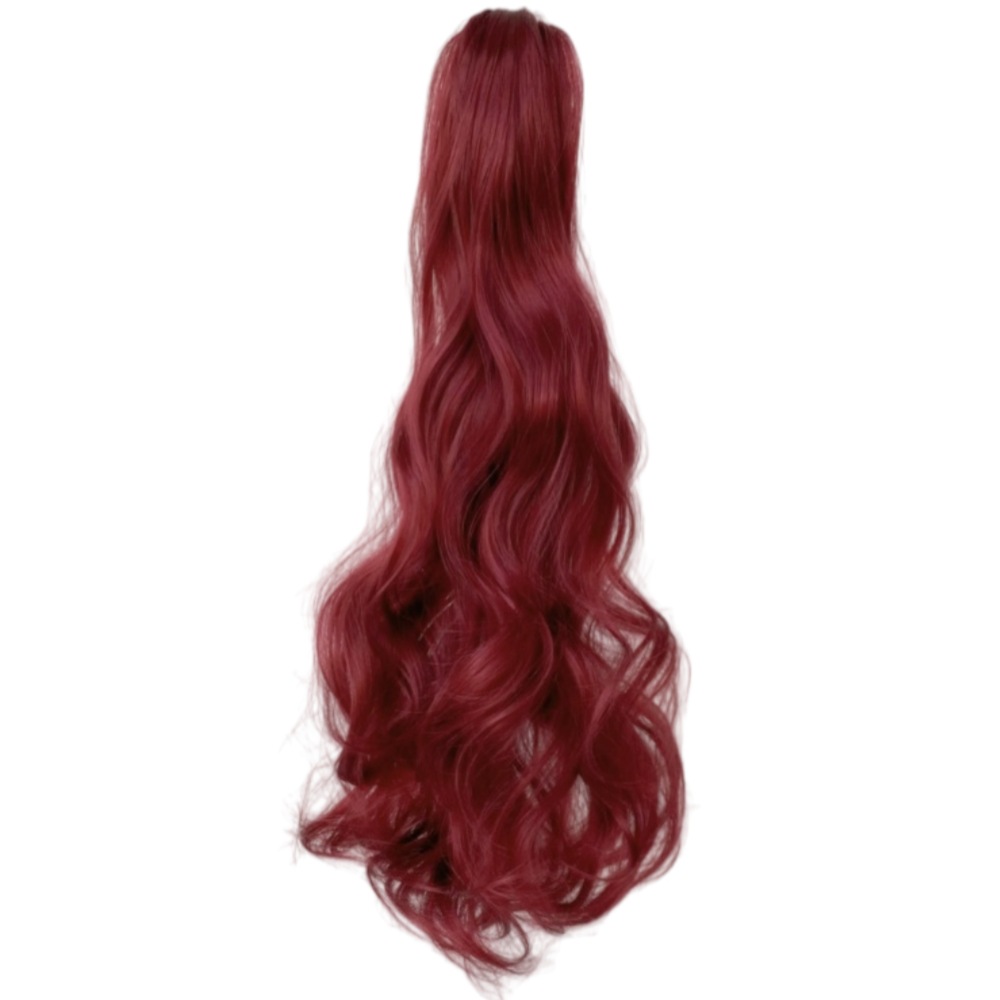 Extensión de Coleta de Cabello Rizado con Pinza de Fibra Sintética Transpirable para Mujer