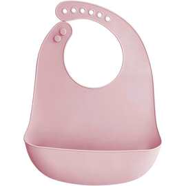 宝宝学习吃饭防水围兜婴儿口水兜硅胶超薄软夏天辅食饭兜儿童围嘴