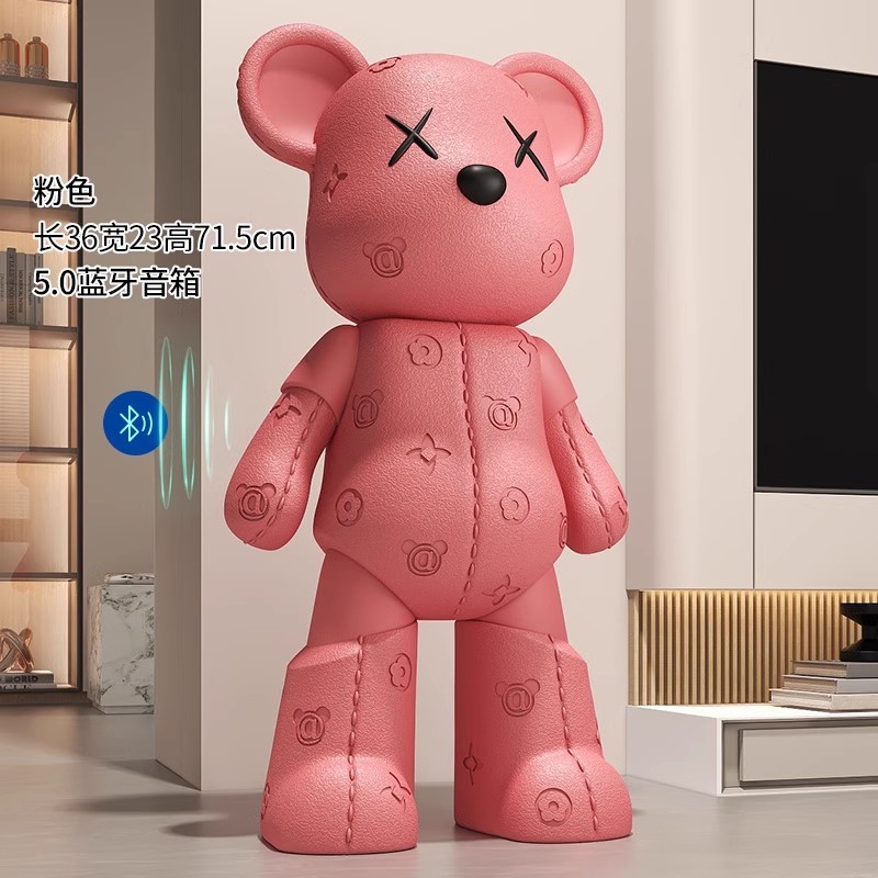革の紋様の暴力的な熊の置物のリビングルームのテレビの棚のソファーの大型の着地の柔らかい装飾品の引っ越しの新居の贈り物|undefined