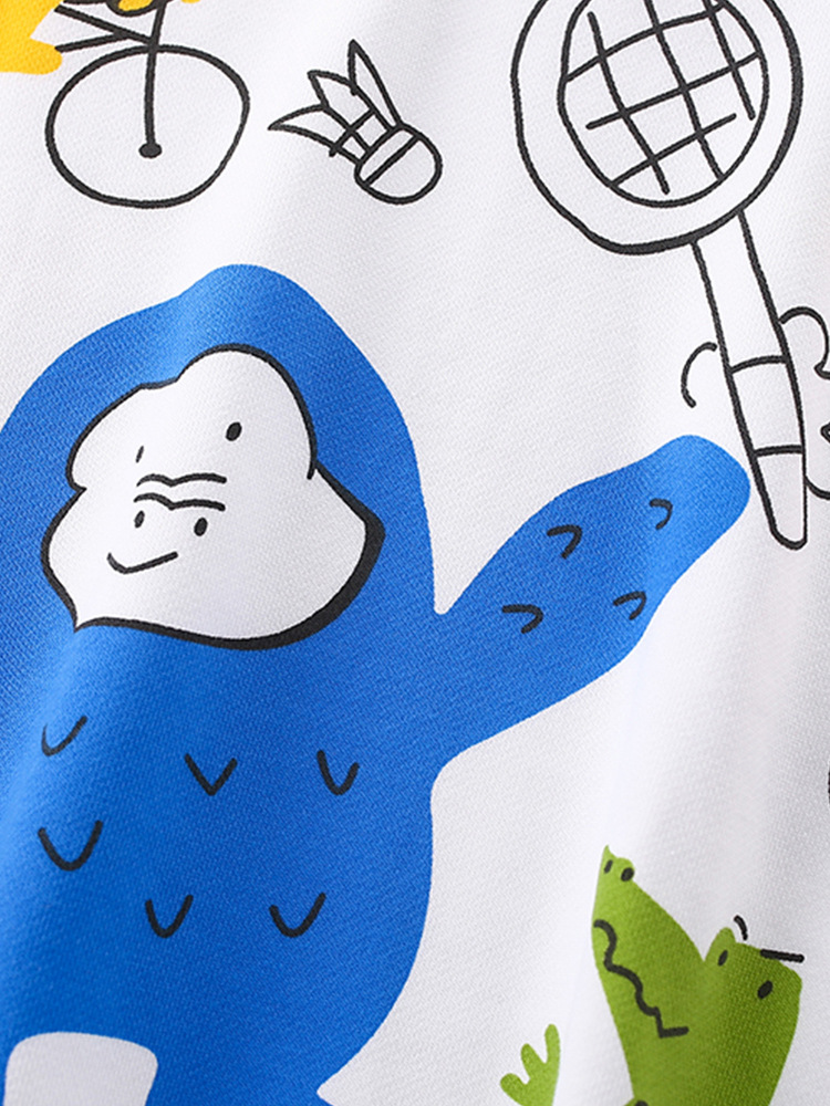 Mawlee chaqueta de otoño nuevo estilo europeo y americano impresión de camiseta de cuello redondo para niños Casual chaqueta de manga larga