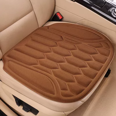 Four Seasons Pad, Seaweed Fiber Car Seat Cushion - cayenne-brown-front-single-seat-seaweed-fiberintegrated-moldinganti-slip-no-disassembly-and-assembly-piece