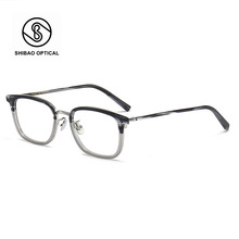 日系设计师品牌小众纯钛板材眼镜架 beta钛腿7285同款563男女潮