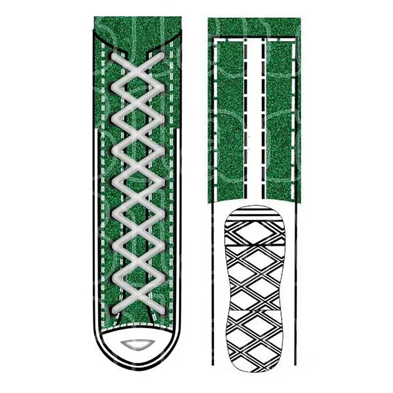 Calcetines calientes de chanclas de comercio exterior transfronterizo TEMU 3D impresión tridimensional calcetines divertidos uñas zapatos de lona calcetines de uñas