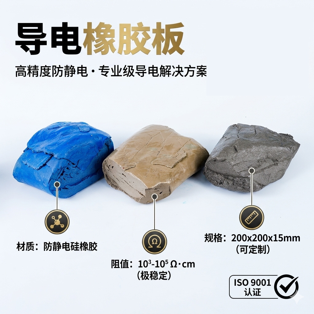 导电硅胶原材料银铜混炼胶100dB超强屏蔽0.02Ω极低电阻免费拿样