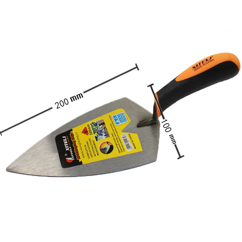 Herramientas directas de fábrica melocotón cuchillo de colocación de ladrillo al por mayor soporte de paleta cuchillo de azulejo de cabeza redonda puntiaguda ovalada