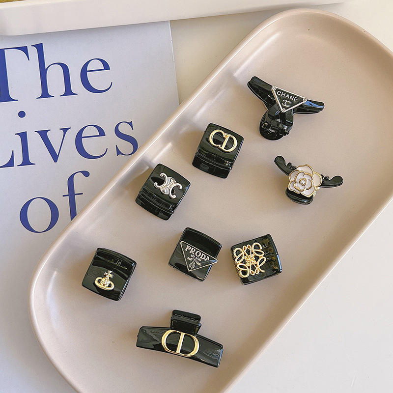 高級感潮牌ins風劉海夾精緻黑色小抓夾小號氣質女抓夾頭飾品批發