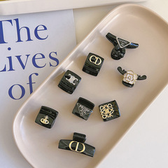 高級感潮牌ins風劉海夾精緻黑色小抓夾小號氣質女抓夾頭飾品批發