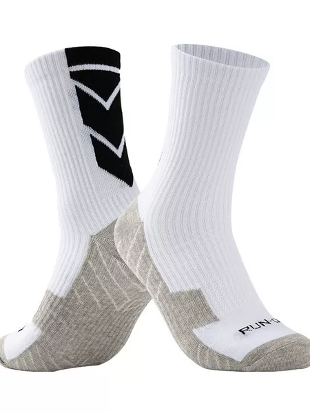 Elite Pure Cotton Football Socks Men's Mid-Tube Non-Slip Basketball Football Training Socks Flat Short-Tube Thin Sports Football Socks