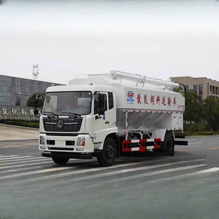散装饲料运输车 15吨饲料车 解放饲料车 九米六饲料运输车