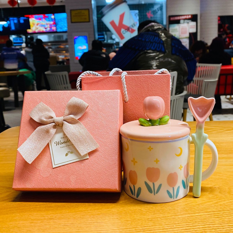 [Pink gift box set] Xingyue+Jinxiang spoon