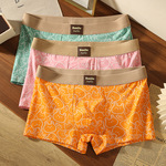 厂家直销卡通男士内裤卡通印花棉质亲肤柔软舒适青少年四角短裤头