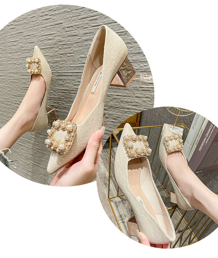 Women's Elegant Solid Color Point Toe Pumps display picture 6