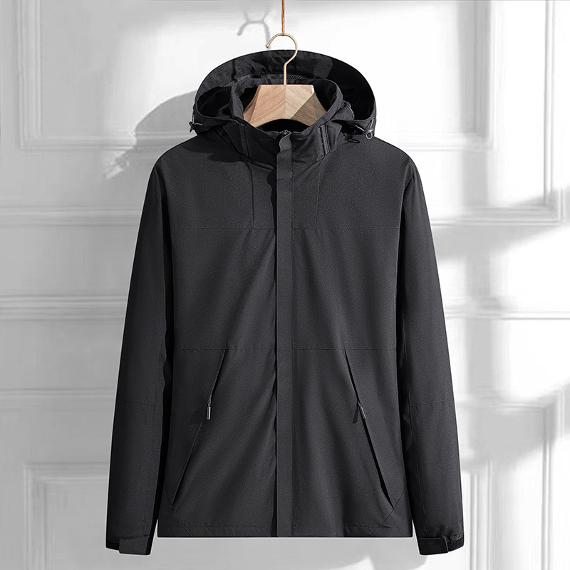 Group Spring and Autumn Jacket Men's and Women's Outdoor Fishing Thin Windproof Waterproof Mountaineering Suit Casual Jacket Jacket for Men