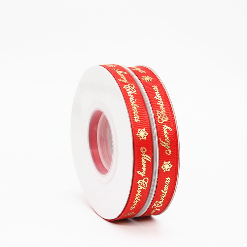 [월간 판매 천 초과] 청동 리본 스레드 벨트 선물 포장 크리스마스 선물 수제 눈송이 리본 1CM