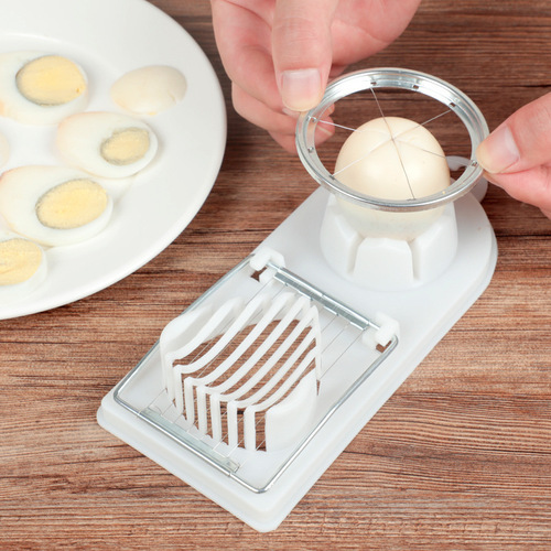 Multifunctional egg slicer fancy split stainless steel slicer double head two-in-one egg splitter wholesale