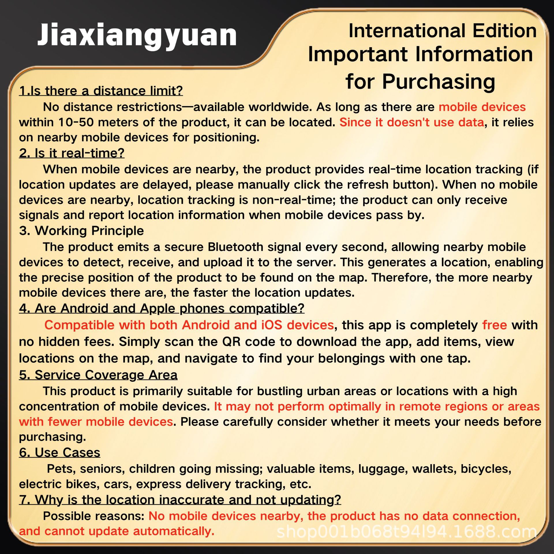 Dual-System Cross-Border Hot-Selling Product Google Ios Android Smart Positioning Anti-Lost Device Jiaxiangyuan Global Positioning Tracker