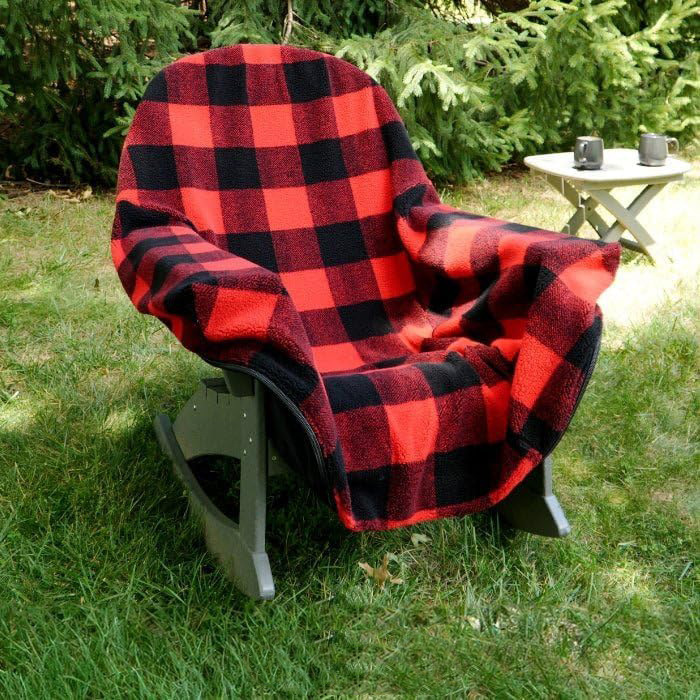 Cotton Fleece Blanket Plaid Sofa Nap Blanket Chair Blanket Terrace Chair Set Soft Warm Compact Portable