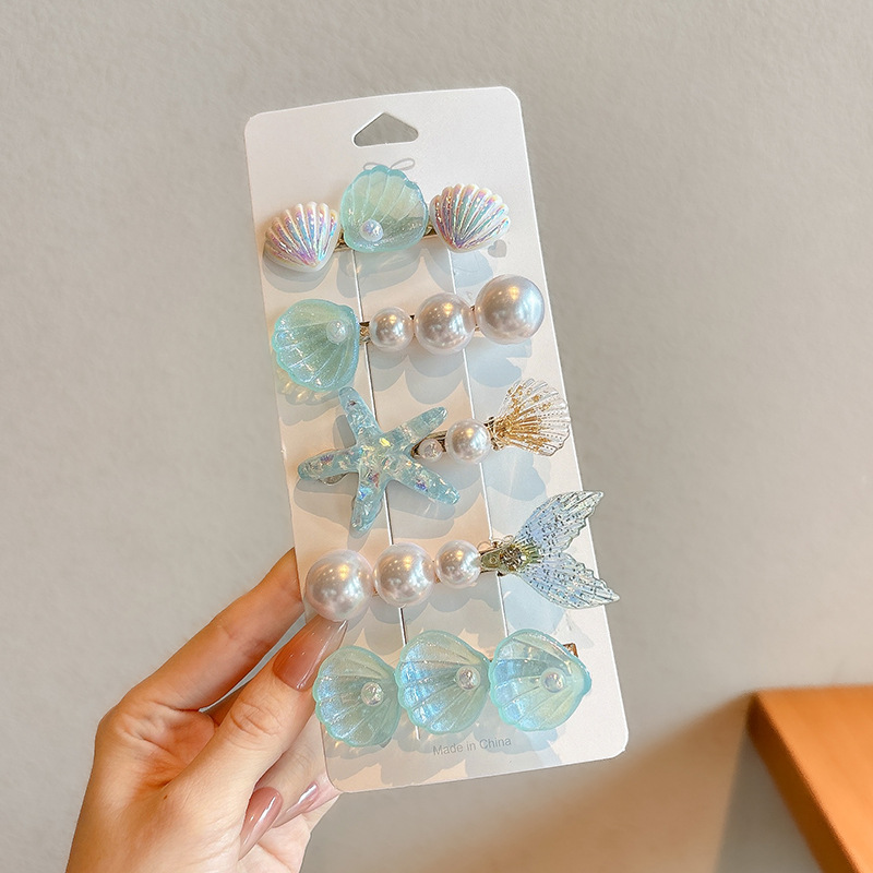 Pinza para el cabello para niños de dibujos animados coreanos, clip para flequillo en la frente femenina, horquilla rota lateral, horquilla de sentido avanzado, clip para bebé, tocado