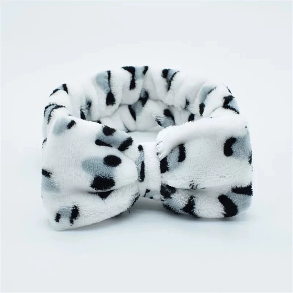 White leopard print