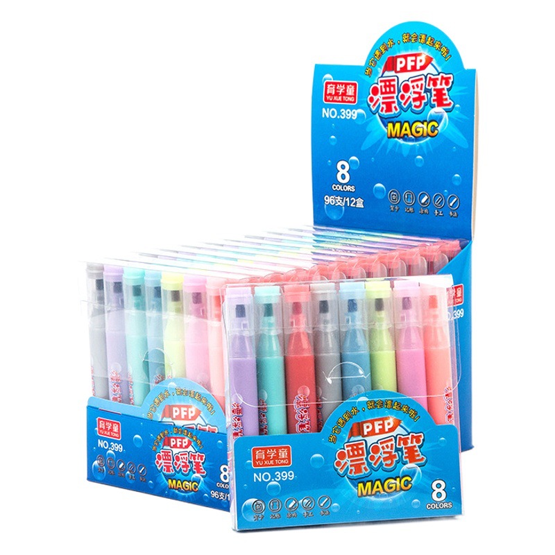 399-8 color flotante pluma herramientas de pintura para niños flotante agua arte creativo pincel color pizarra pluma