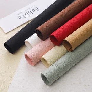 Valentine's Day Bouquet Wrapping Paper Thickeneded Water Rock Paper Water Drop Texture Stone Pattern Pleated Flower Wrapping Paper Floral Handmade Materials