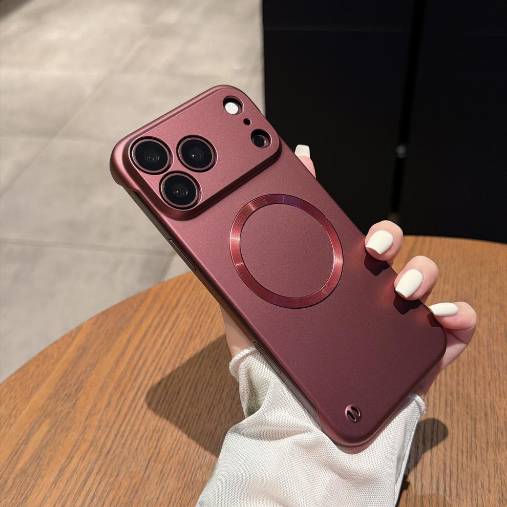 适用苹果18Pro手机壳iPhone17Promax高级感磁吸无边框车载保护16