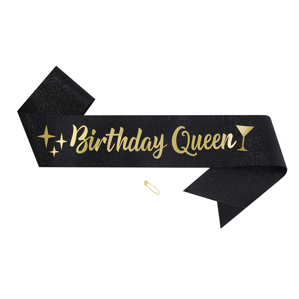45g Weight Etiquette Belt Event & Party Supplies 1 Piece Quantity Birthday Occasion Birthday Festival Letter Pattern Simple Style Style Birthday Simple Style Letter Cloth Birthday Etiquette Belt 16