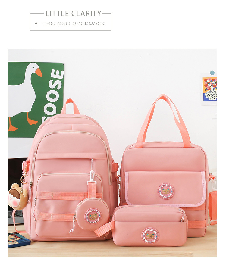 Zaini per bambini, estate, nuova stagione scolastica, zaino per studenti della scuola primaria di 3a e 4a elementare, stile coreano, semplice, grande capacità, borsa casual in tela_voghion.com