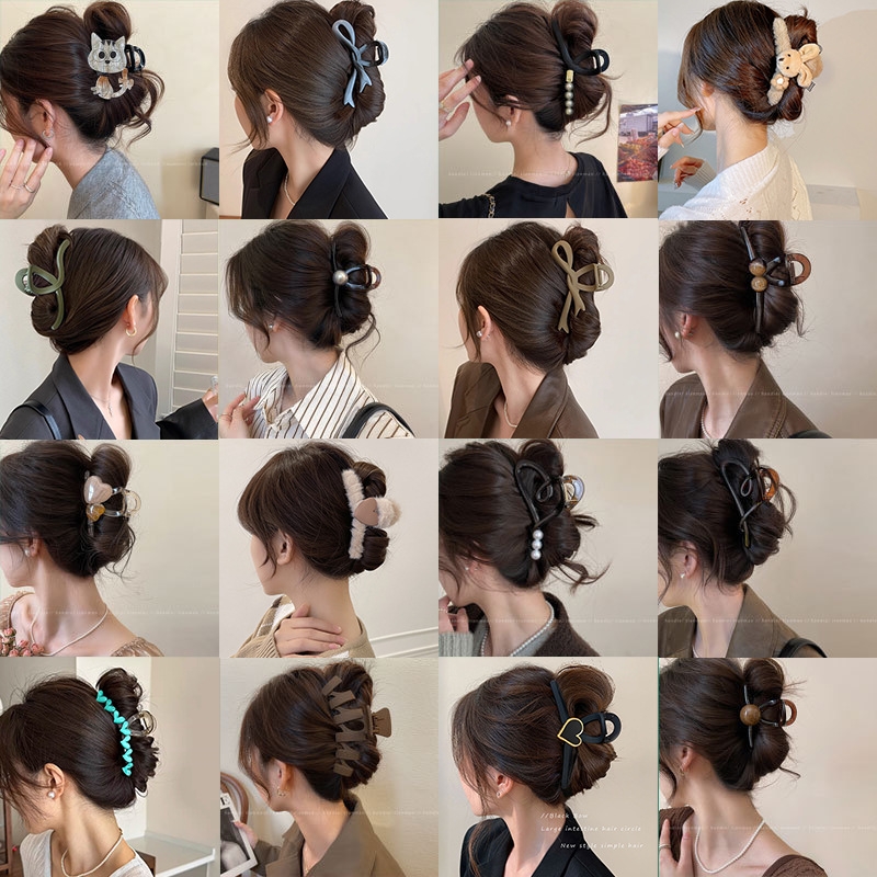 Diseño coreano de tiburón pinza de cabello agarrar tocado grande tarjeta de cabello de aire perezoso de alta calidad pinza de cabello agarrar mujeres