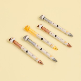Can Qi home 8090 decompression pen-cat cat diary cartoon cute creative students with pen