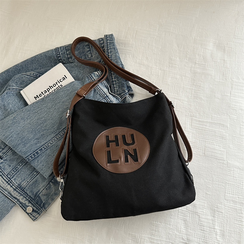 Bolso de hombro de lona casual para mujer Bolso de viaje ligero de gran capacidad Bolso de viaje para clase