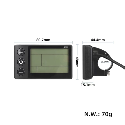 S866 Bicycle Computer Lcd Large Elektromobil cihazları