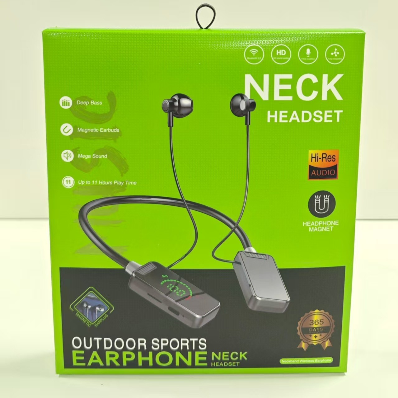 新款挂脖运动耳机中性通用包装盒现货批发