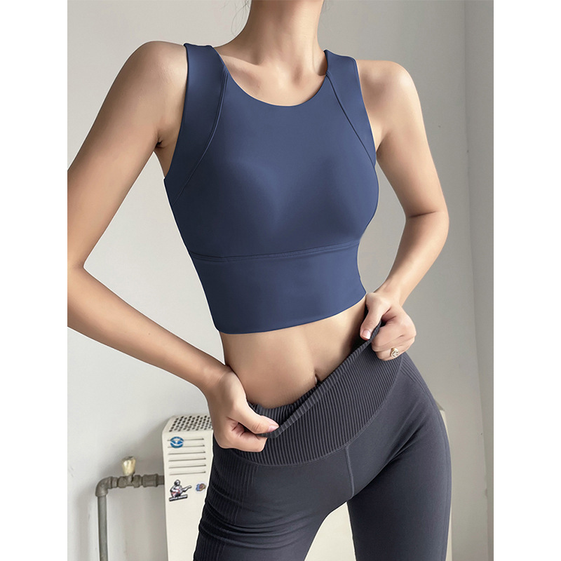 Sports Bra Running Fitness Women's Shockproof Training Yoga Vest Outerwear Bra Yoga Wear Sky Blue Sports Bra Running Fitness Women's Shockproof Training Yoga Vest Outerwear Bra Yoga Wear Sky Blue