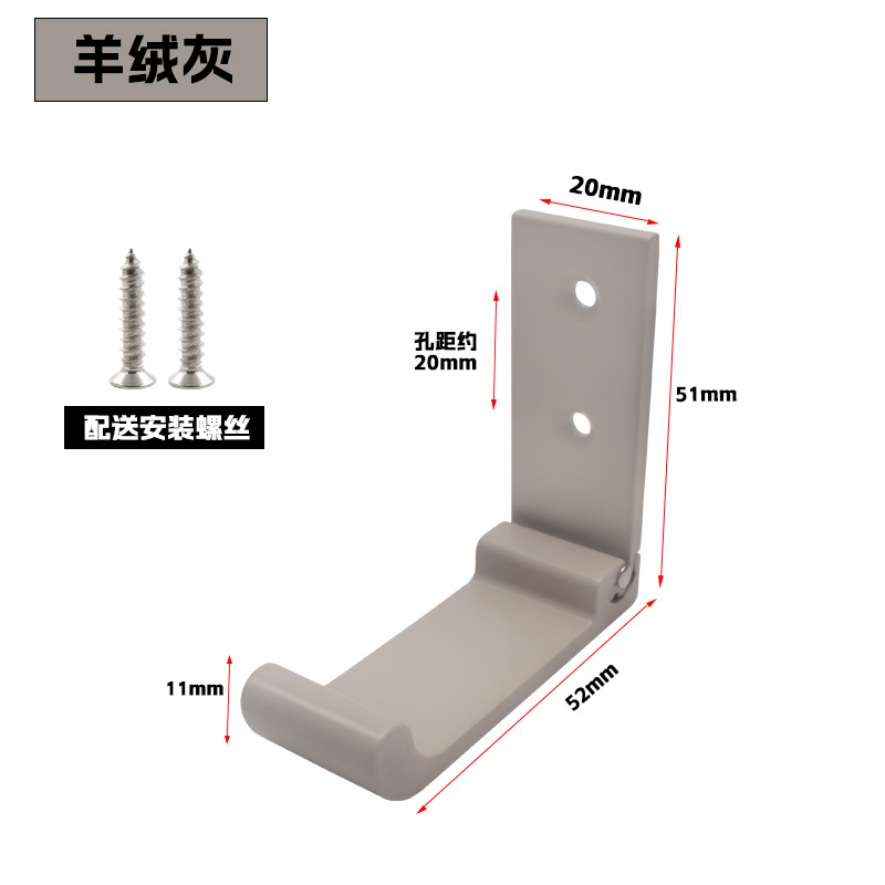 Jinaoding aleación de aluminio gancho plegable gancho sólido multi-funcional abrigo gancho detrás de la puerta armario abrigo gancho solo gancho