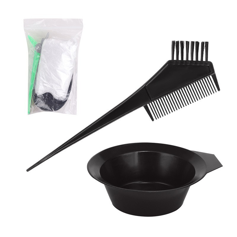 Hair dyeing tools 8-piece set hair dyeing tools suit disposable hair dyeing hair Treatment Oil Bowl comb hair salon special earmuffs hand