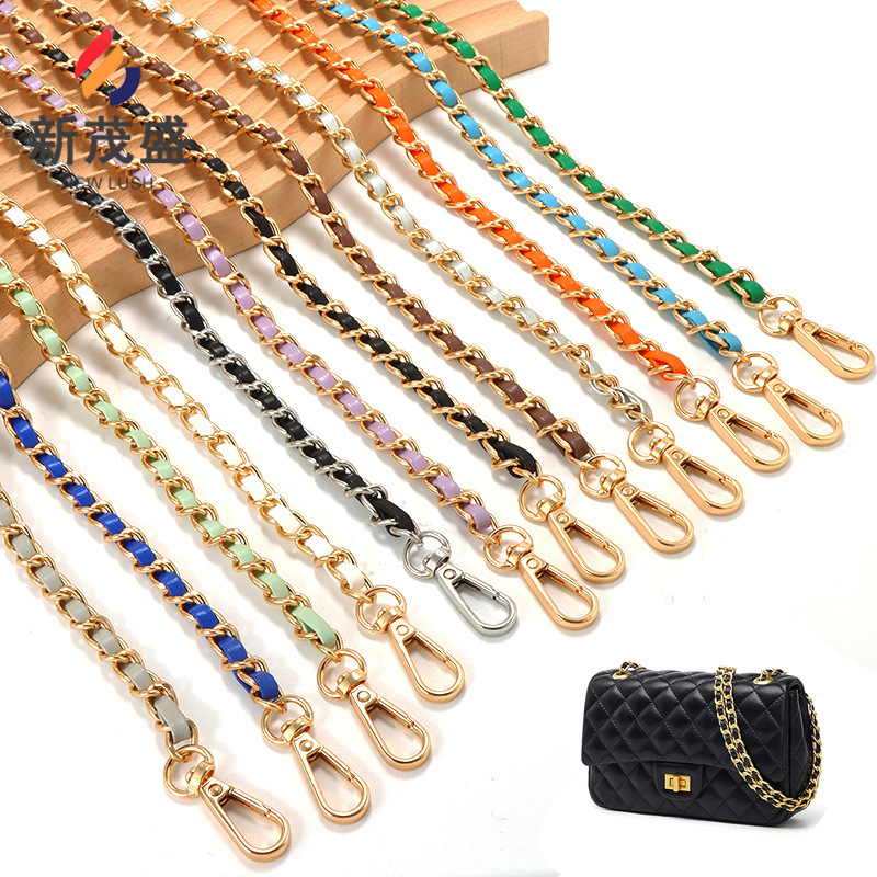 スポット Xiaoxiang レザーバッグチェーンシングルショルダークロスボディ PU レザーバッグストラップハイエンドの女性のバッグチェーン交換バッグショルダーストラップ|undefined