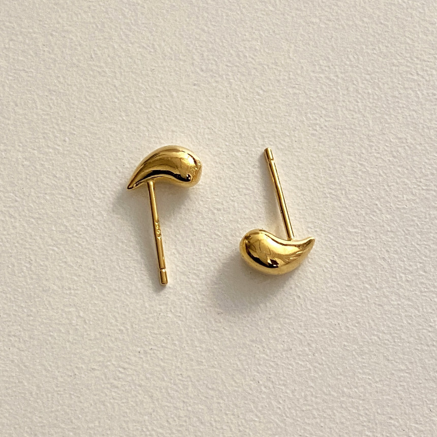 2g Weight 925 Sterling Silver Ear Needle Material 18K Gold Plated Plating Material Ear Studs Classification 1 Pair Quantity Daily Occasion 925 Sterling Silver Material Water Droplets Pattern All Seasons Season Women's Gender Simple Style Style 1 Pair 18K Gold Plated 925 Sterling Silver 925 Sterling Silver Earrings Water Droplets Ear Studs 8