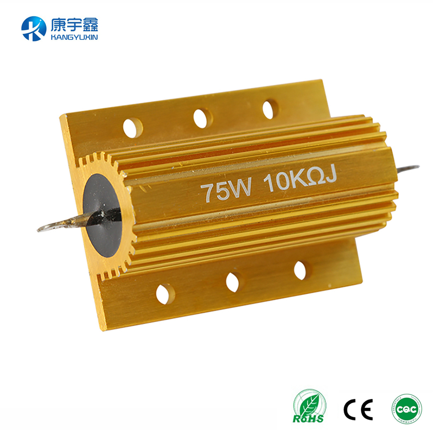 长期供应RX24汽车预充电阻 黄金铝壳电阻 刹车电阻器100W6R1KR2KR