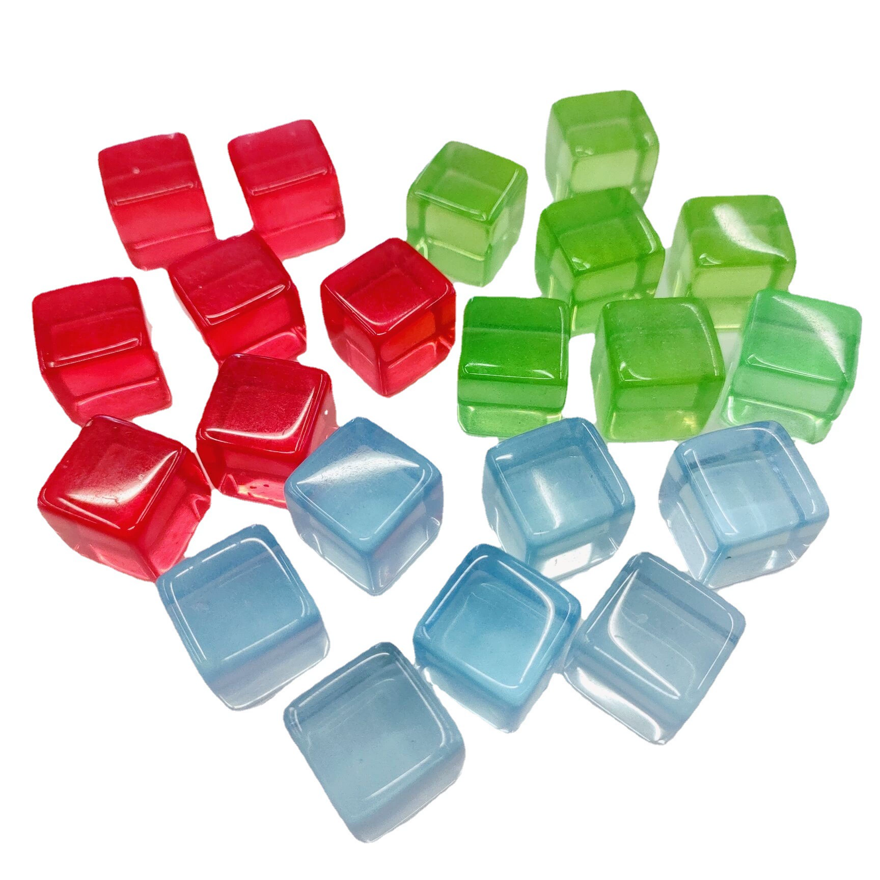 Гладкие квадратные пустые Кости плоские маленькие квадратные настольные игры Аксессуары для игрушек куб Куб Блок аксессуары оптом